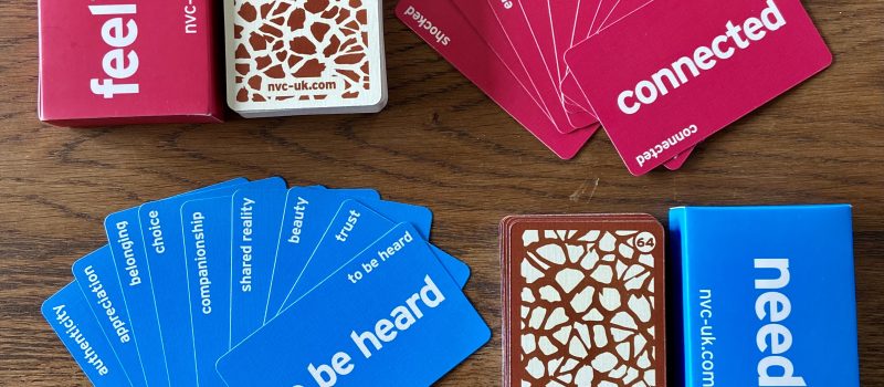 Feelings and needs cards set
