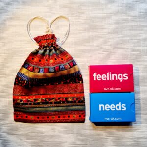 Feelings and Needs Card Set IN A BEAUTIFUL CLOTH BAG